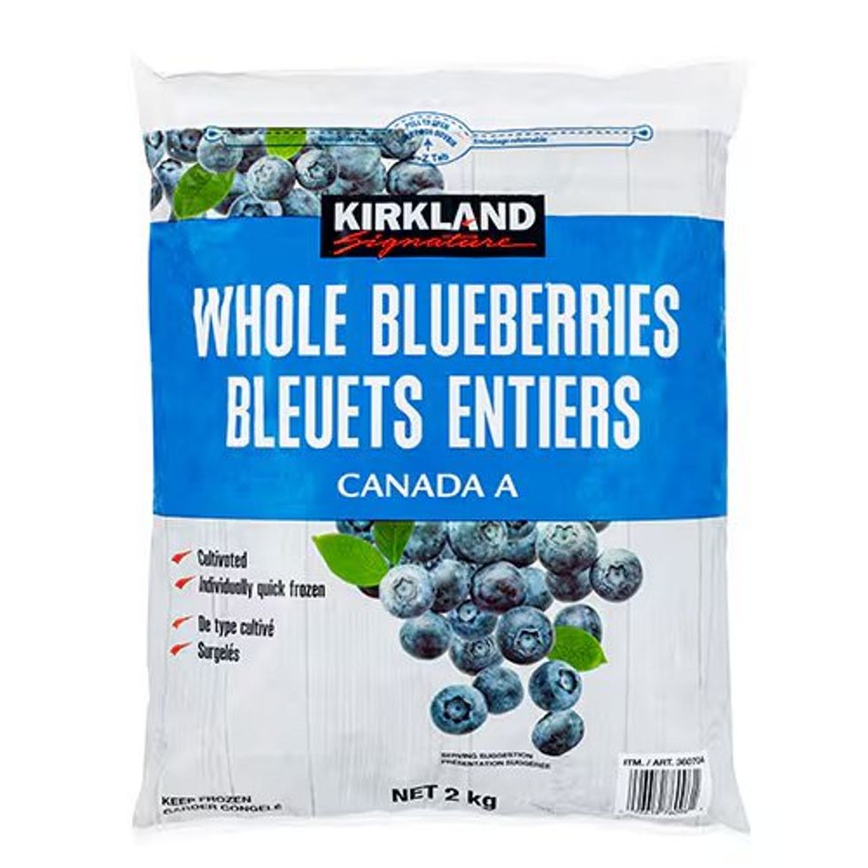Kirkland Signature frozen whole blueberries, Canada A, 2 kg.