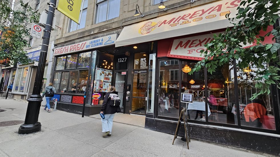 Korean restaurant "La Table de Jo" is now "Fresh Press" laundry, while "Table Village" Indian restaurant is "Mireya's Tacos."