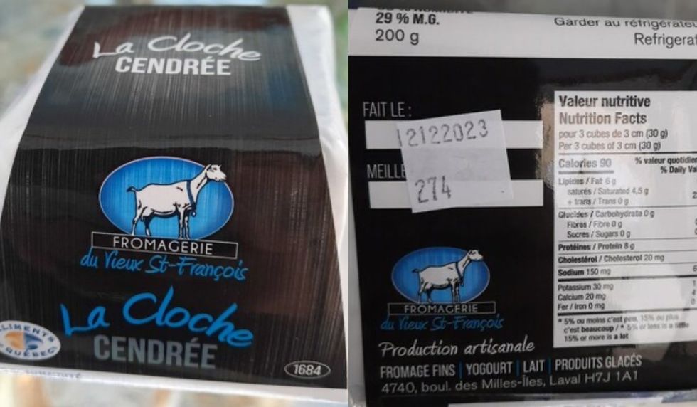 La Cloche Cendr\u00e9e Cheese