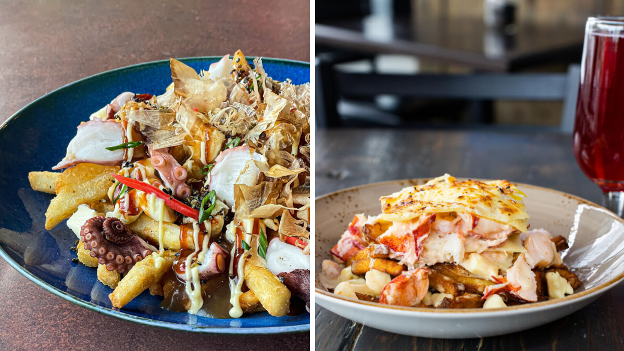 La Poutine Week creations from restaurants La Belle Tonki and La Gaspésienne 51.