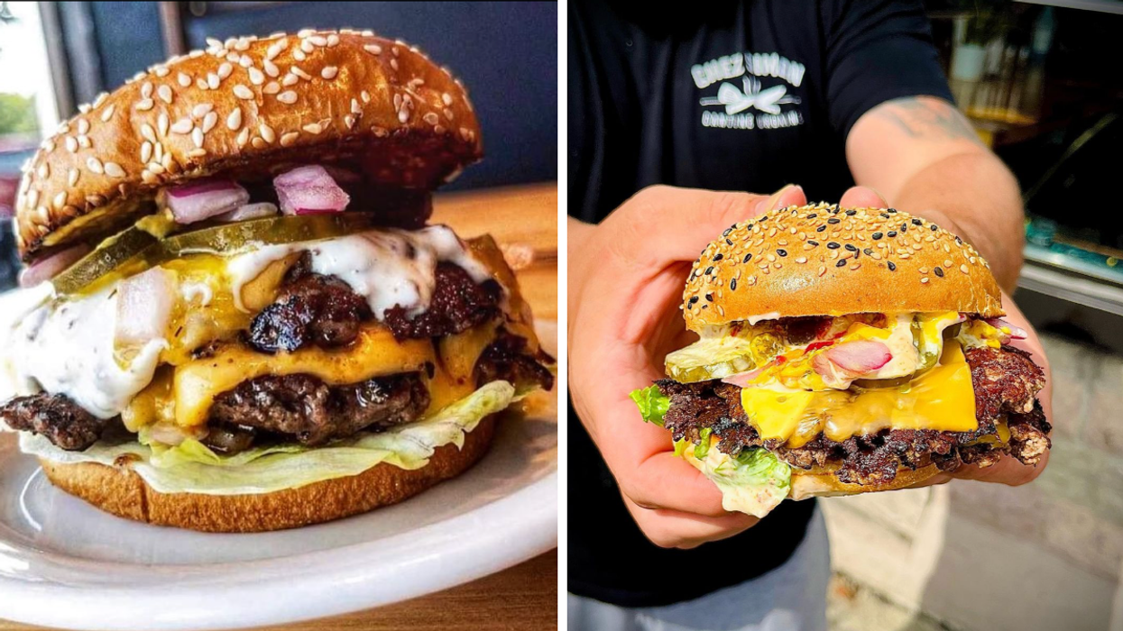 Le Burger Week 2022 winner 'Le Classique Urbain' from Chez Simon Cantine Urbaine.