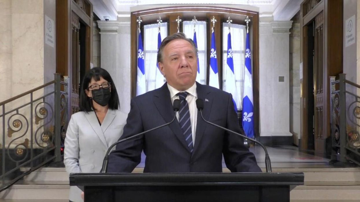 Legault Suggested Quebec Will Ban Anti-Vax Protests In Front Of Schools & Hospitals