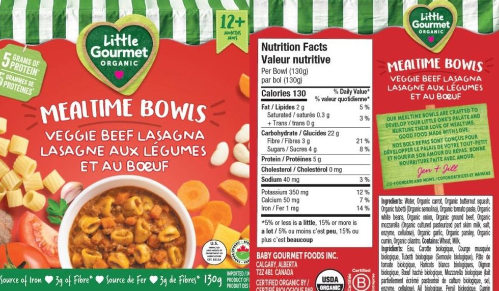 Little Gourmet Organic brand Mealtime Bowls