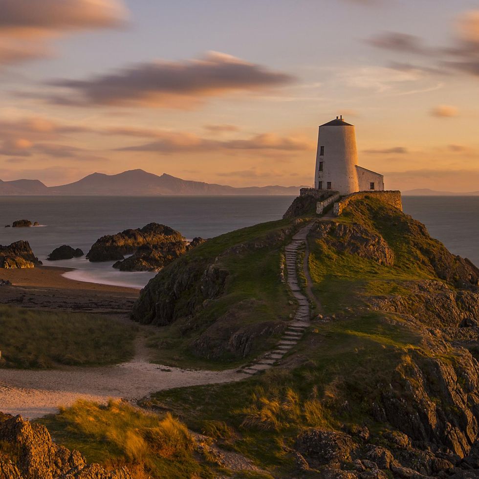 Llanddwyn Island Lighthouse in North Wales.