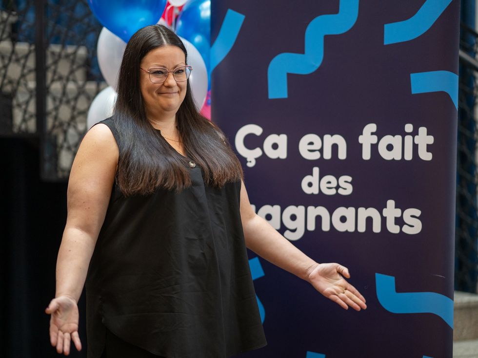 Lotto 6/49 winner Stefanie Pepin.