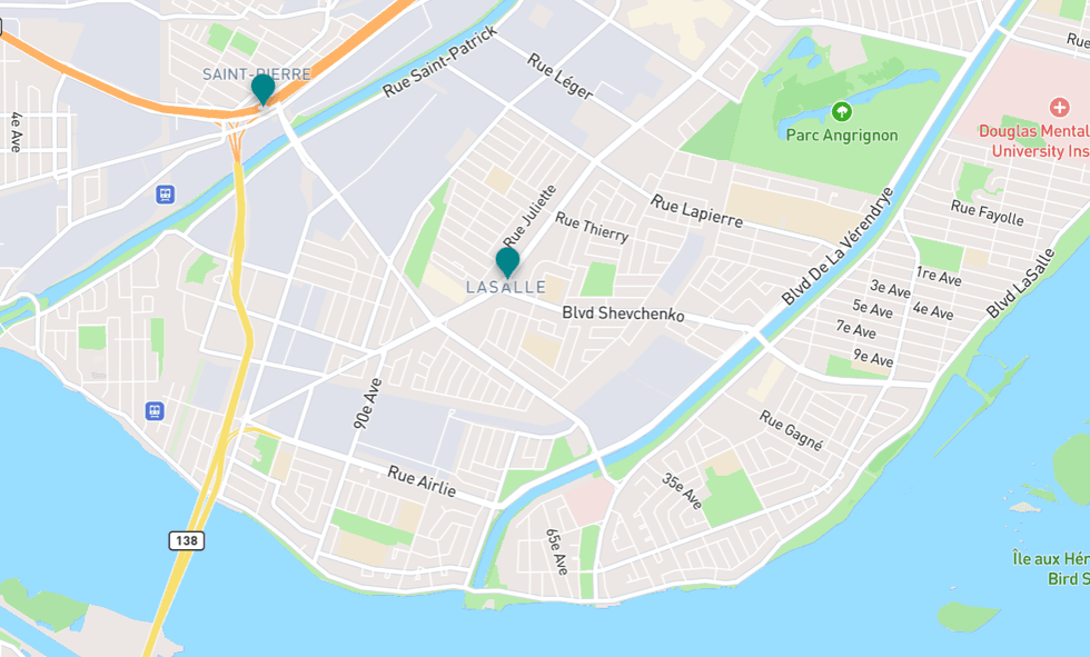 Map of La Belle Province location.