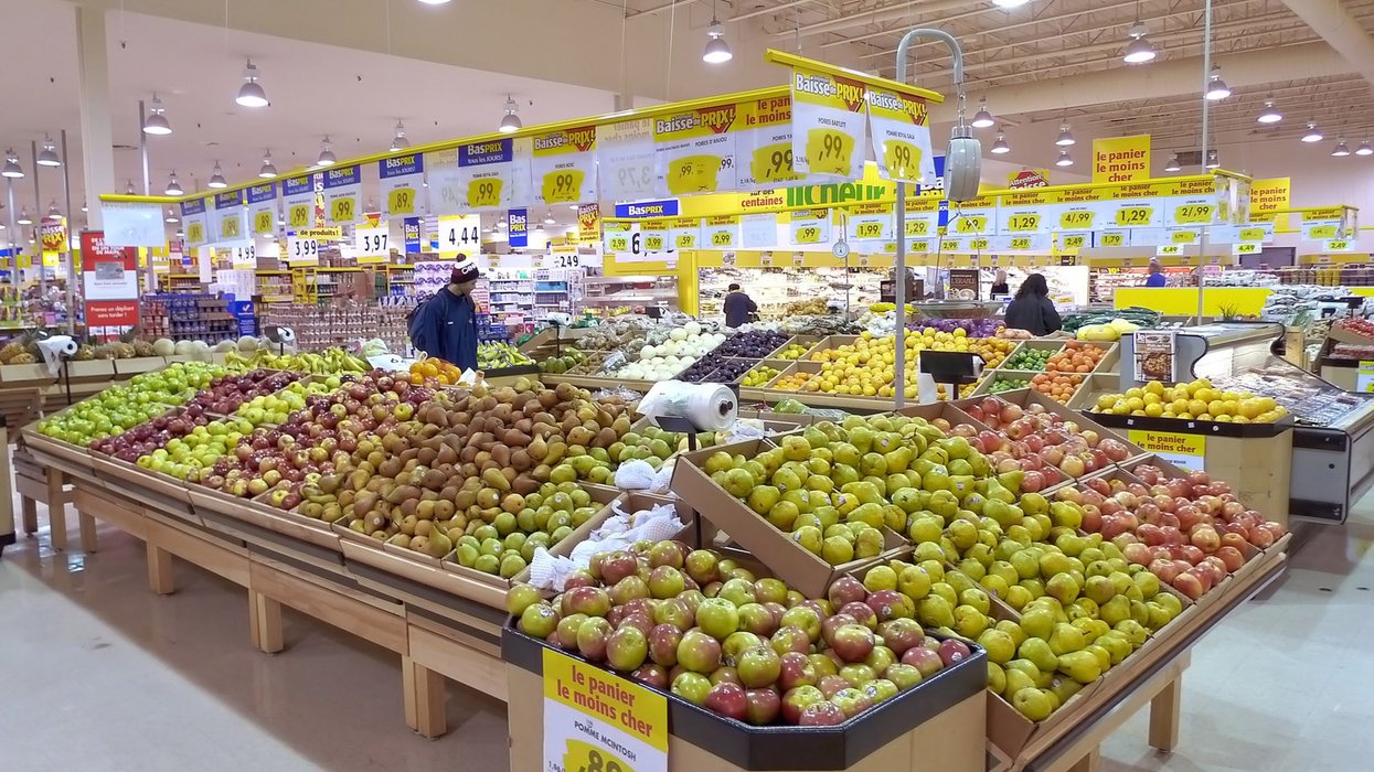 Maxi Montreal Quebec grocery shop.
