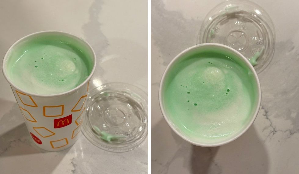 McDonald's Shamrock Shake.