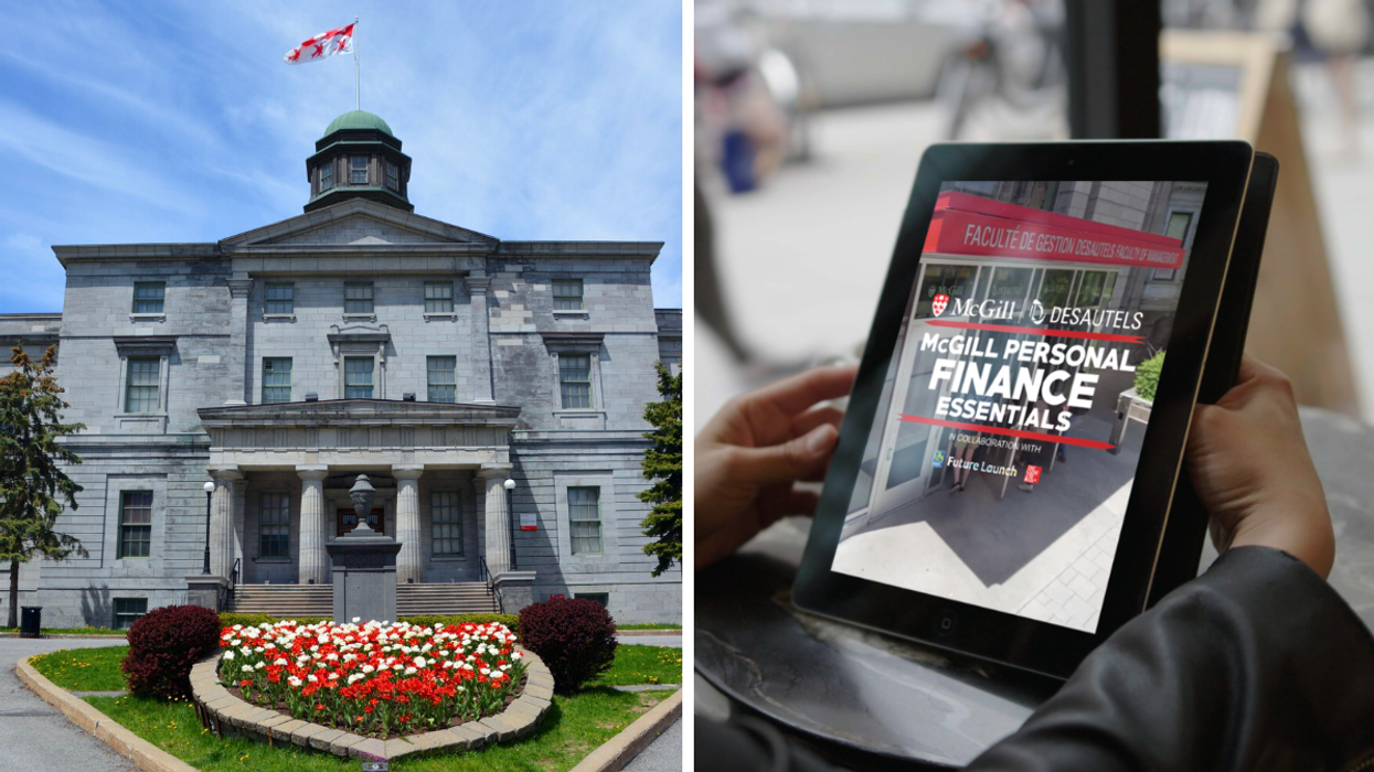 McGill University. Right: McGill University personal finance essentials course.