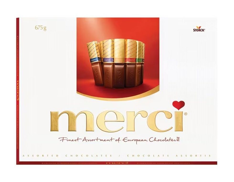 Merci assorted chocolates.