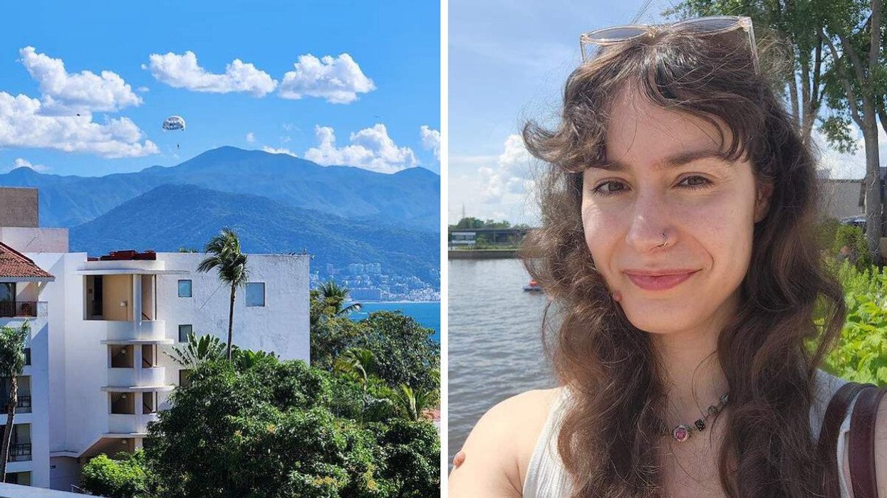 Mexico. Right: A selfie.