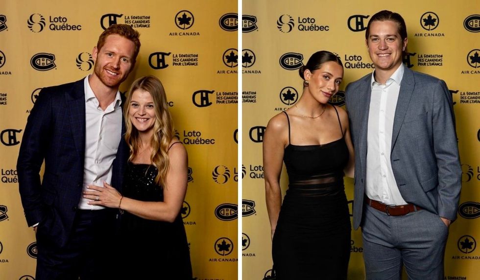 Mike Matheson (Emily Matheson), and Sam Montembeault (Daryanne Ayotte).