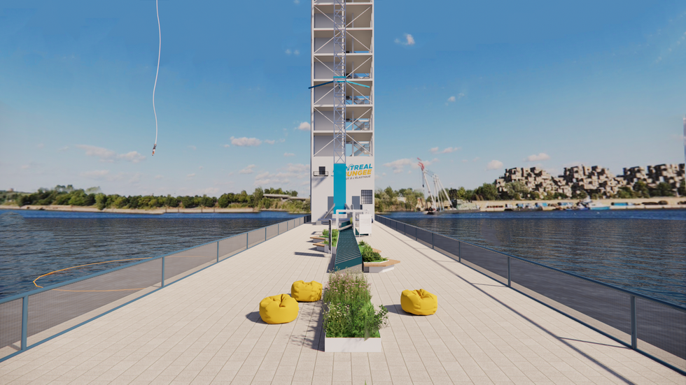 Montreal bungee at the Old Port.