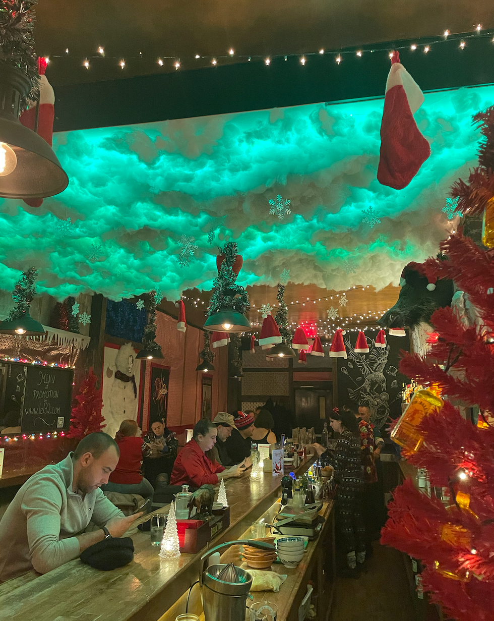 Montreal Christmas pop-up bar Miracle.