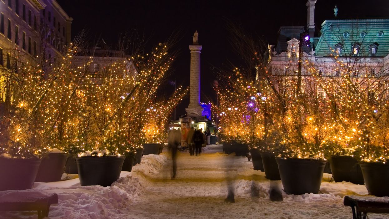 Montreal during Christmas time.