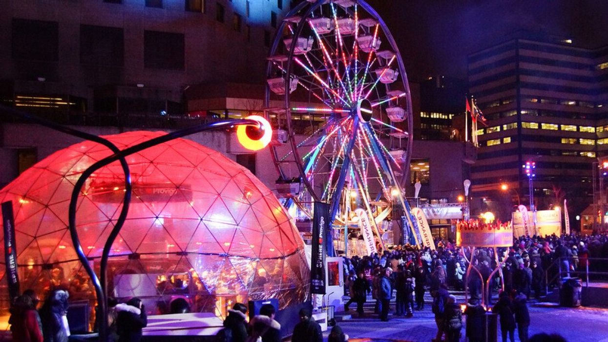 Montréal en Lumière festival.
