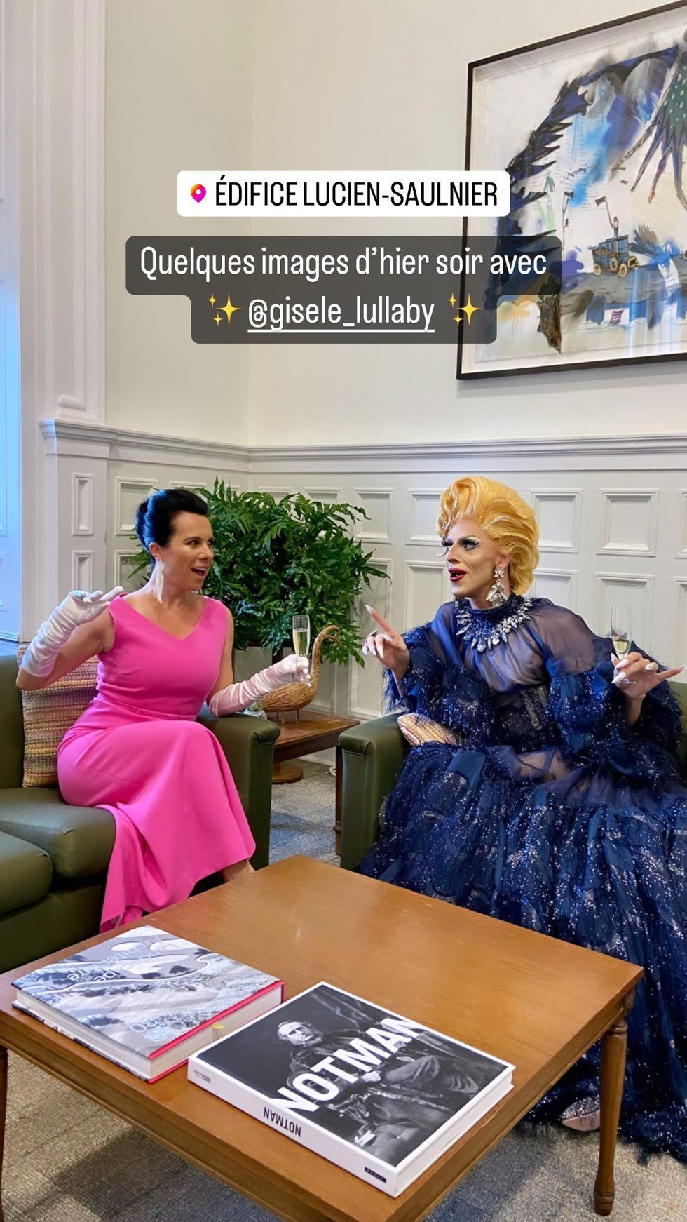 Montreal Mayor Val\u00e9rie Plante and Gis\u00e8le Lullaby.