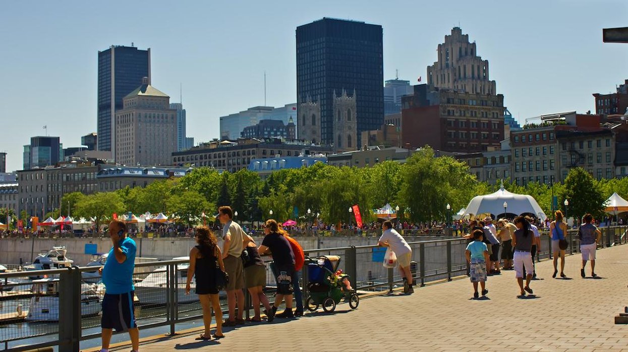 Montreal Old Port on a summer day.
