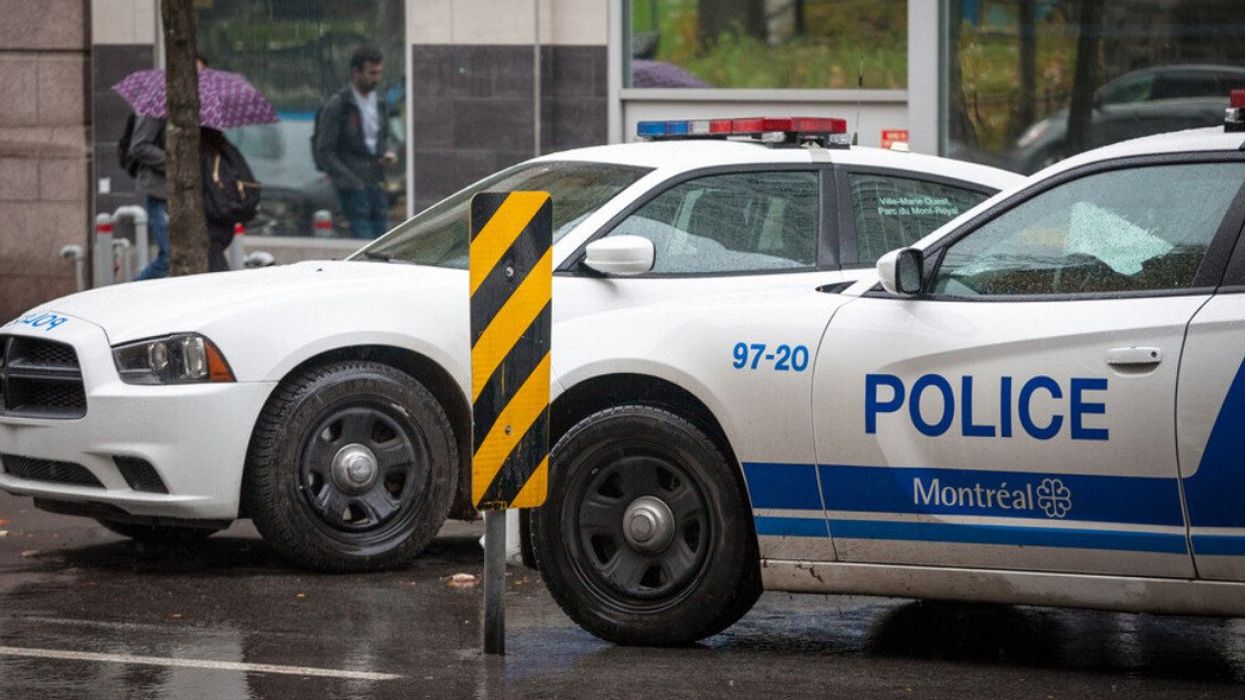 Montreal police cars.