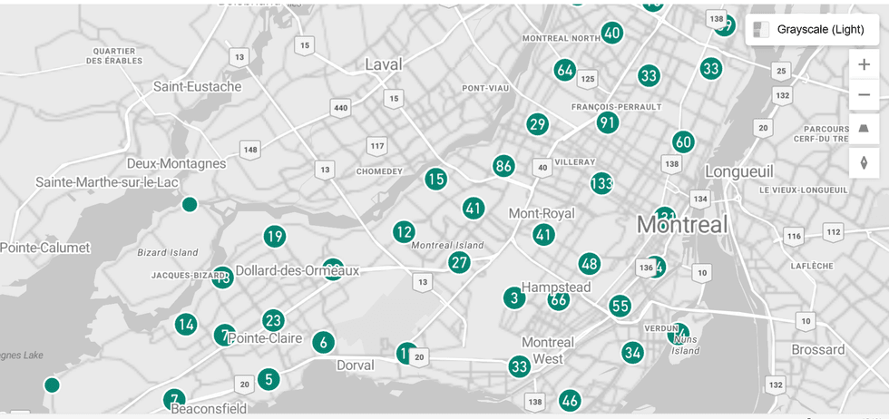 Montreal's crime Vue sur la s\u00e9curit\u00e9 publique interactive mapping tool.