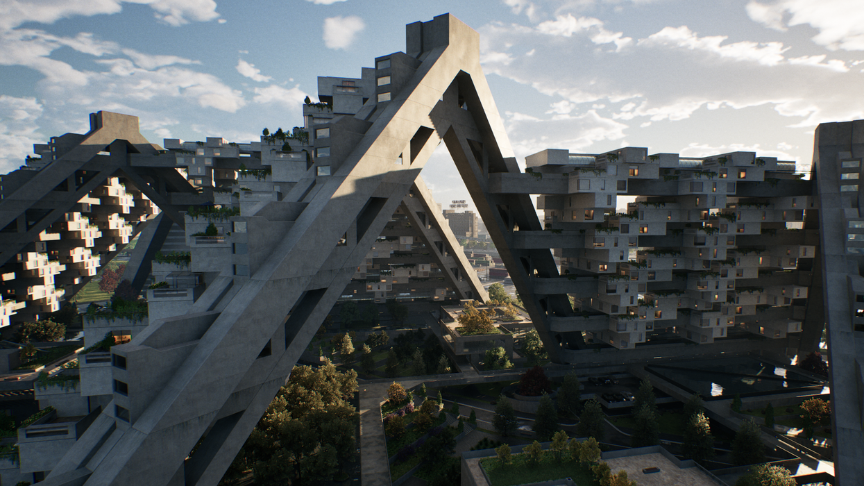 Montreal's Farine Five Roses sign visible between the Hillside structure.