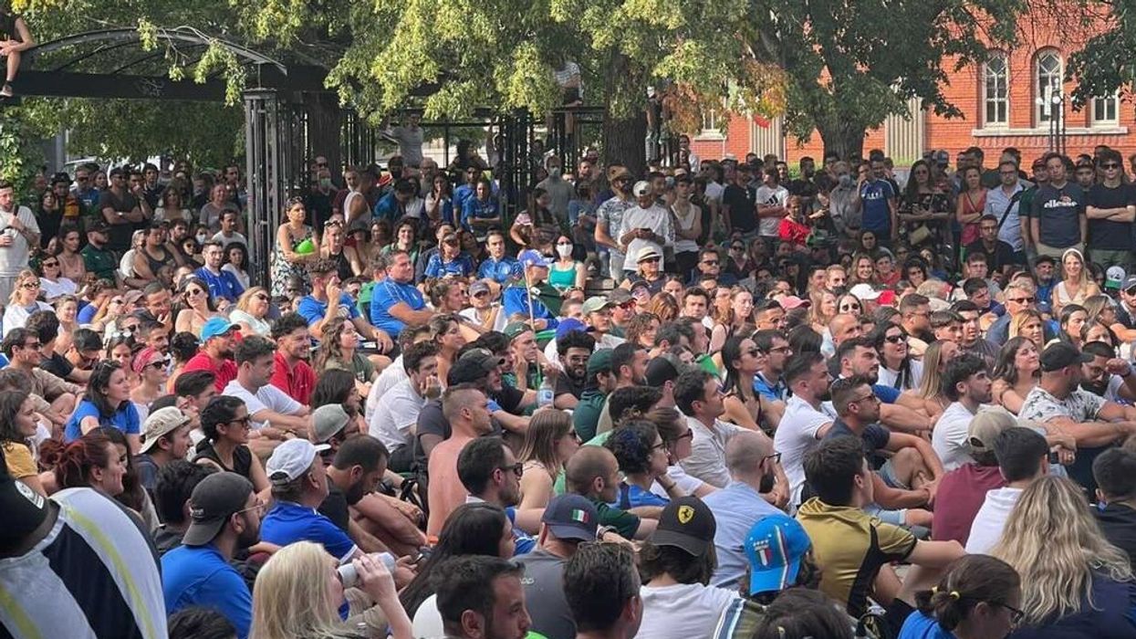 Montreal's Little Italy During The Euro 2020 Final Is PACKED (PHOTOS)
