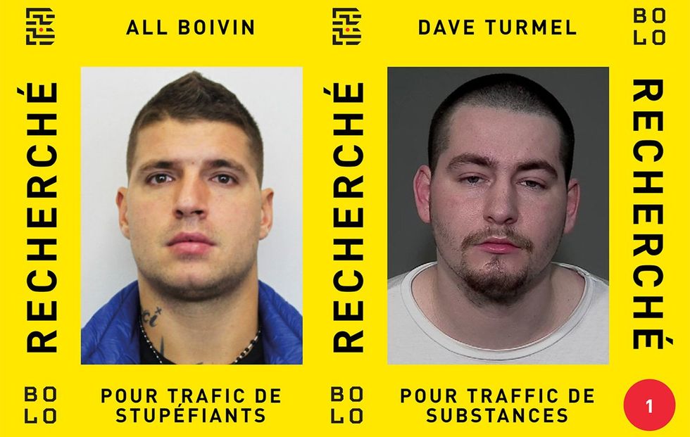 Mugshot of Dave Turmel and All Boivin.