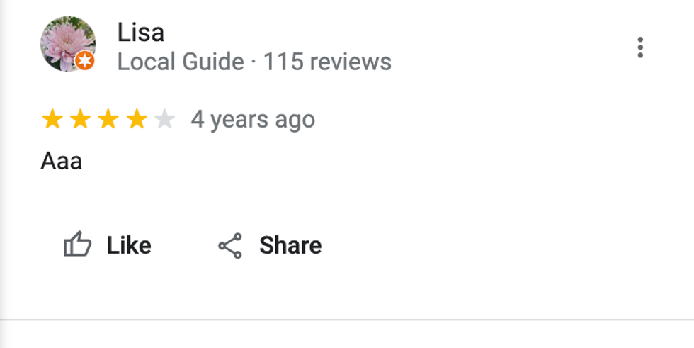 My favourite review for Guy-Concordia station, reading simply, "Aaa."\u200b
