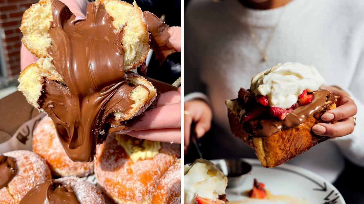 Nutella desserts from various Montreal cafés and bakeries.