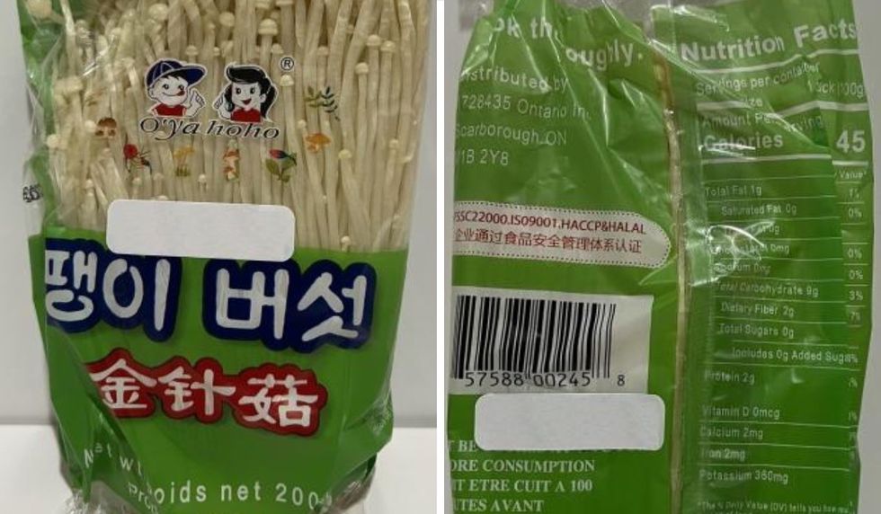 O'Ya hoho brand Enoki Mushrooms