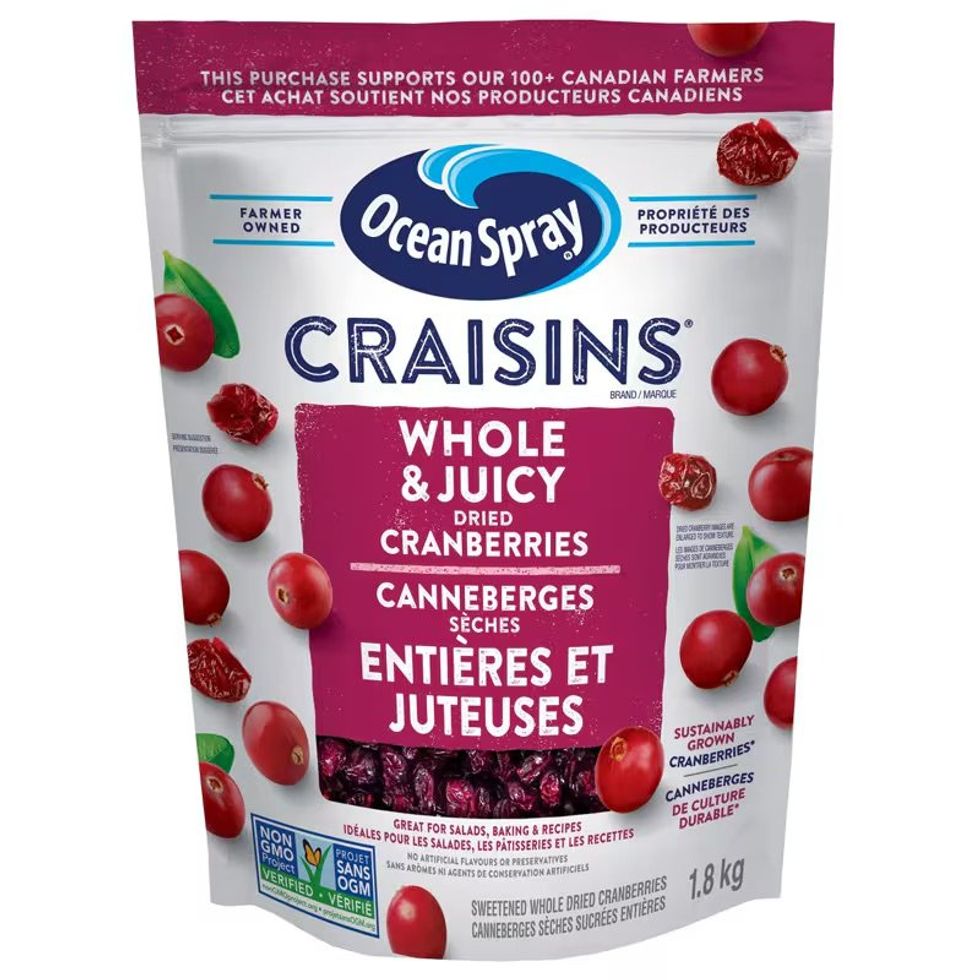 Ocean Spray Craisins whole dried cranberries (1.8 kg)