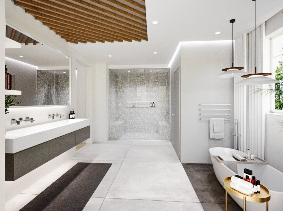 One of the house's seven bathrooms.