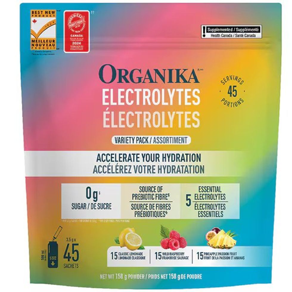 Organika electrolytes variety pack, 45 \u00d7 3.5 g