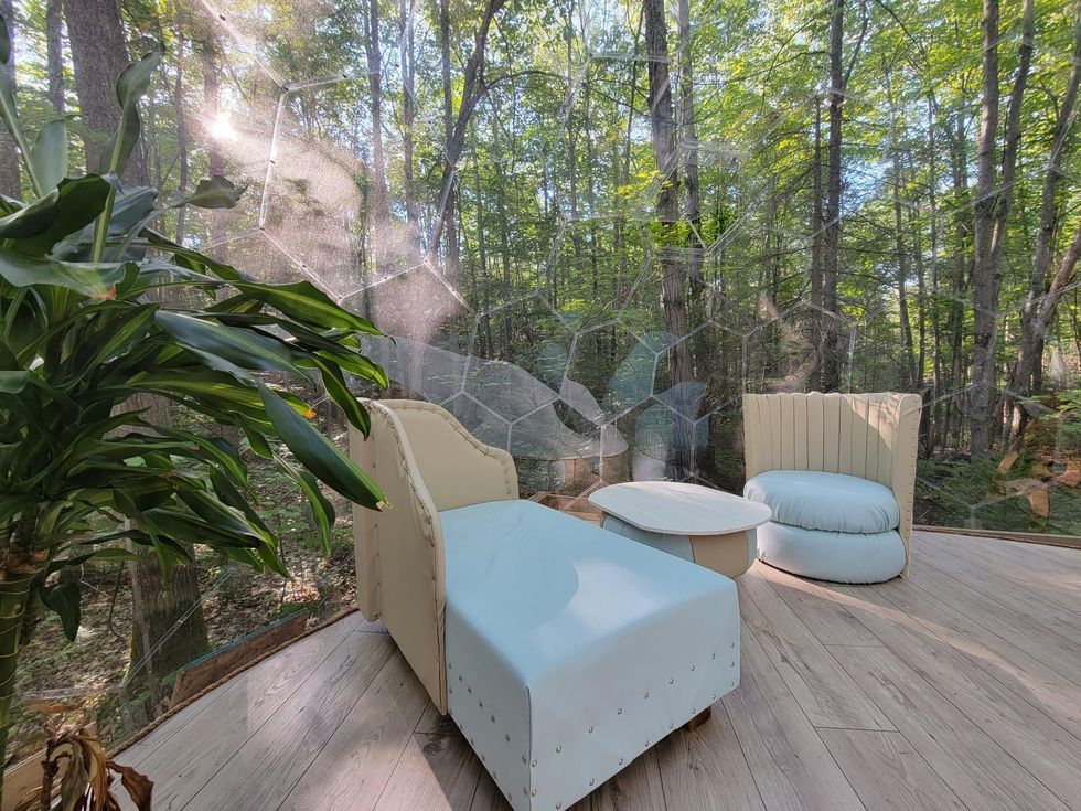 Orion bubble at H\u00e9bergement Les Pieds sur Terre