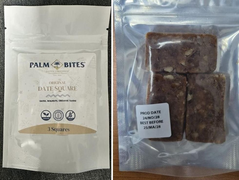 Palm Bites Original Date Squares