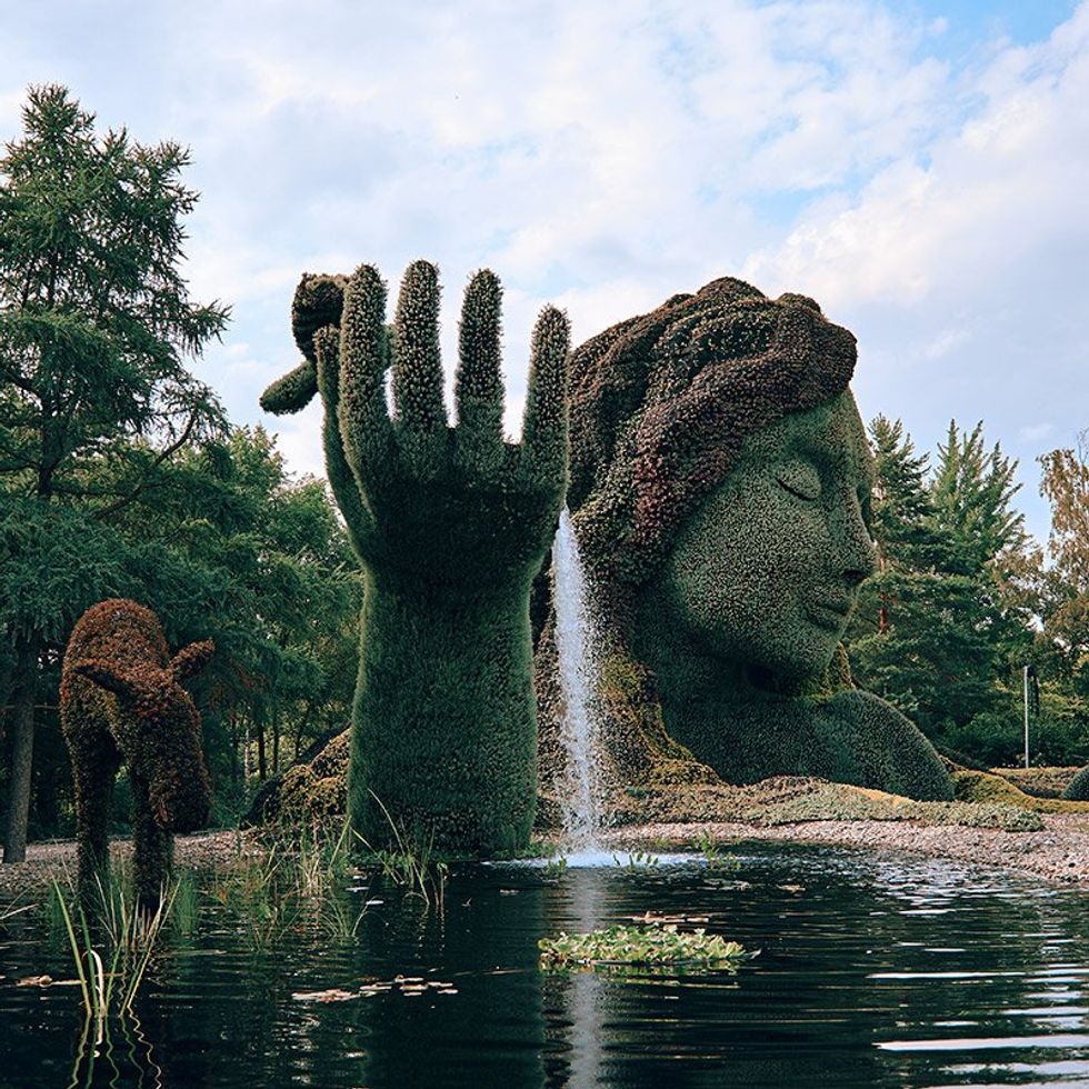 Parc Jean-Drapeau's garden sculptures.