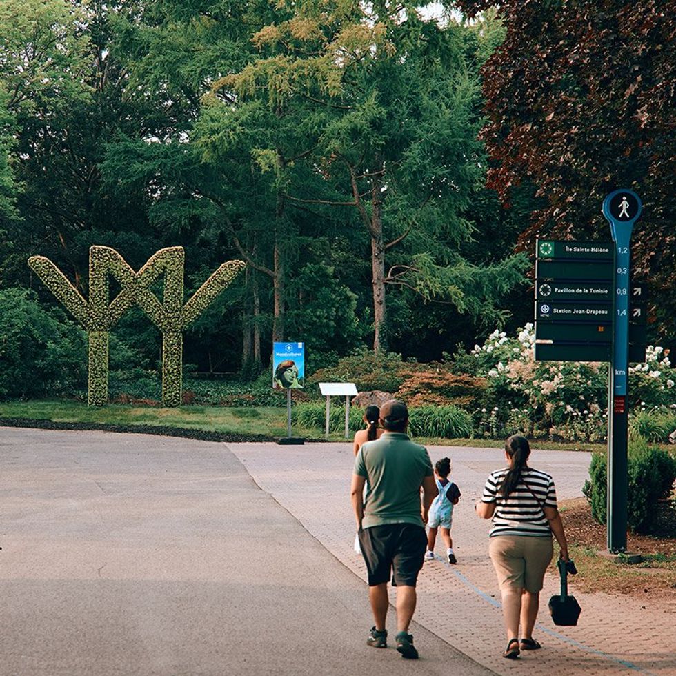Parc Jean-Drapeau's garden.
