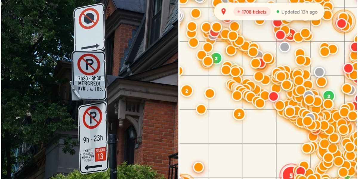 This free app shows you where you’re most likely to get a parking ticket in Montreal This free app shows you where you’re most likely to get a parking ticket in Montreal