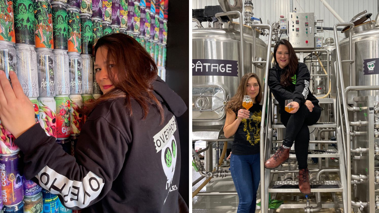 Paty Rios and Tatiana Fulton, owners of OverHop Canada and Brassoeurs Microbrasserie.