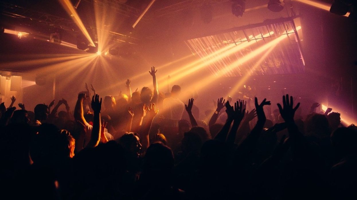 People partying at a club in Montreal's Village during the summer.