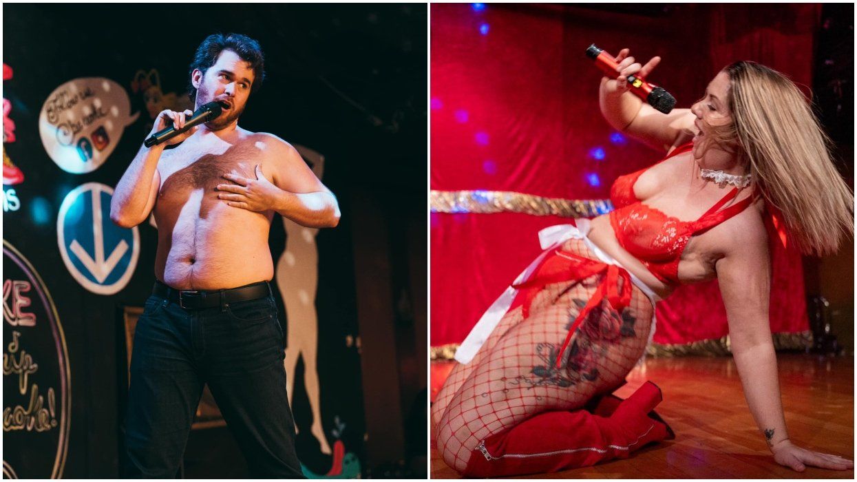 People strip and sing at Cafe Cleopatra in Montreal.