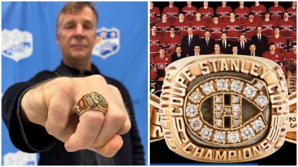 Petr Svoboda's Montreal Canadiens Stanley Cup ring.