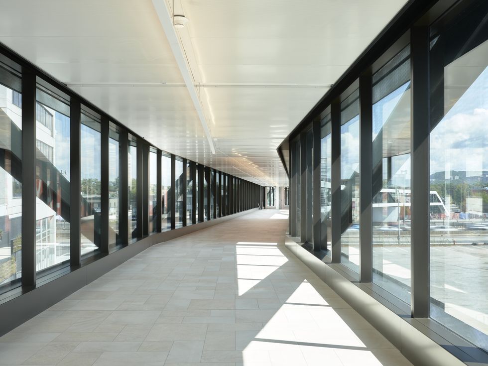 Photo from the skybridge walkway.