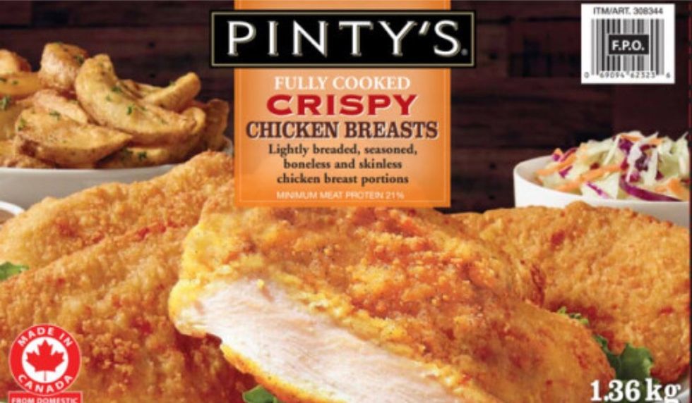 Pinty's brand Cooked Crispy Chicken Breasts