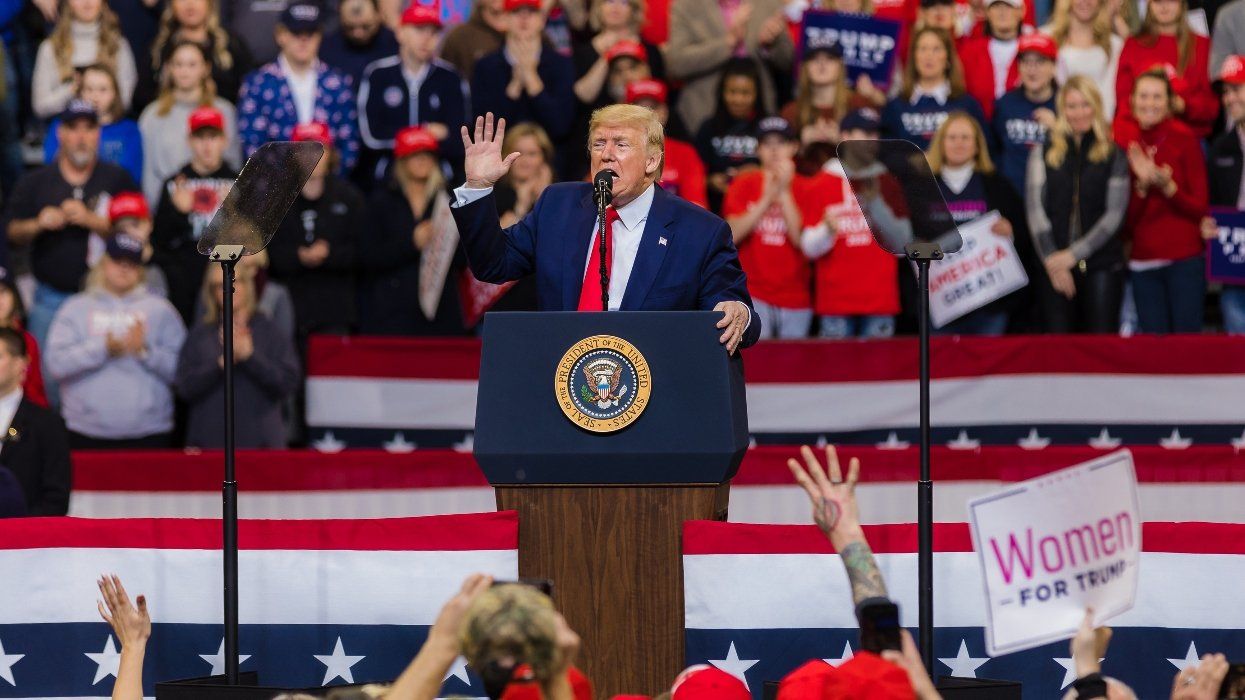 President Donald J. Trump on Thursday 01/30/2020 speaking at his Keep America Great Again rally in Des Moines, Iowa