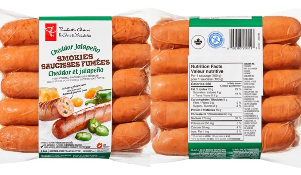 President's Choice Cheddar Jalape\u00f1o Smokies