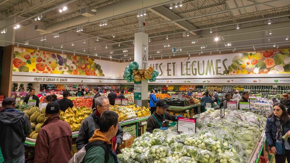 Produce section at the new Brossard T&T.