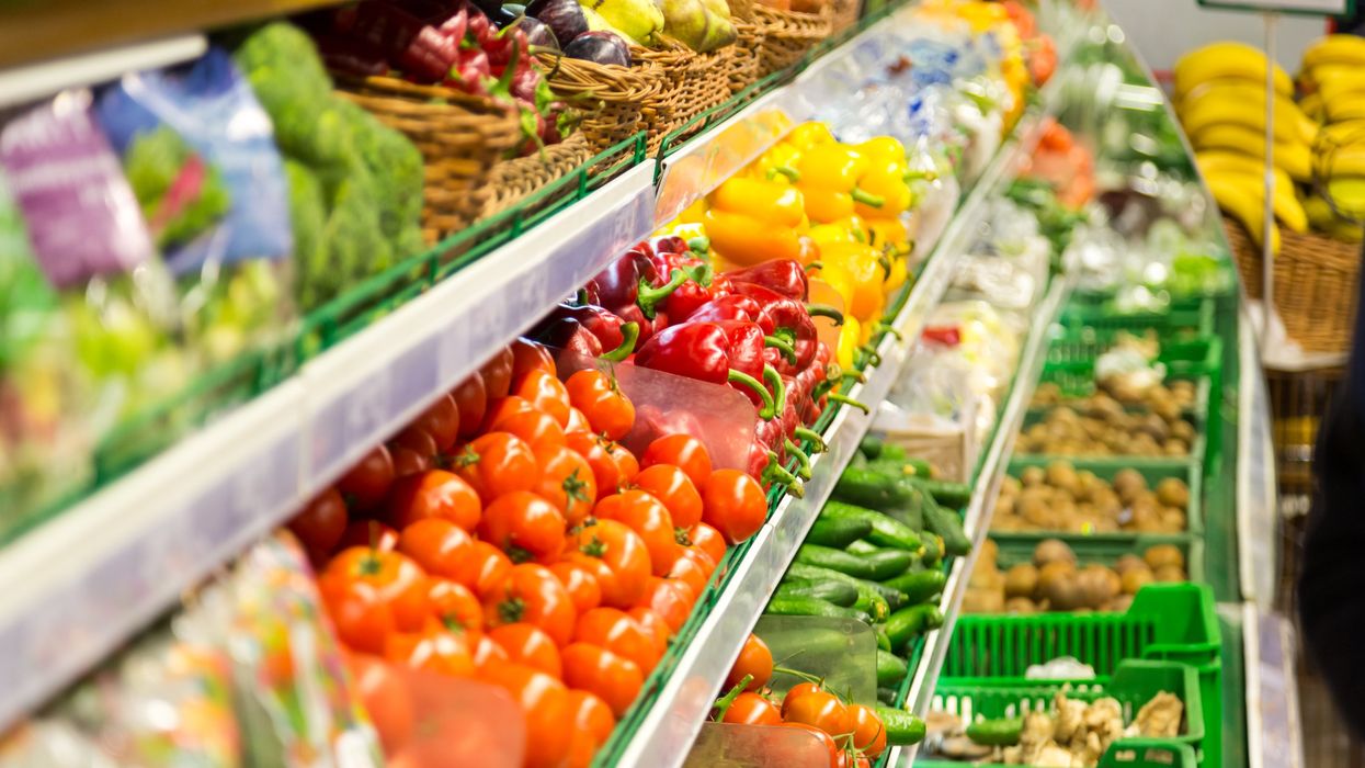 Produce shelves at a grocery store (illustrative).