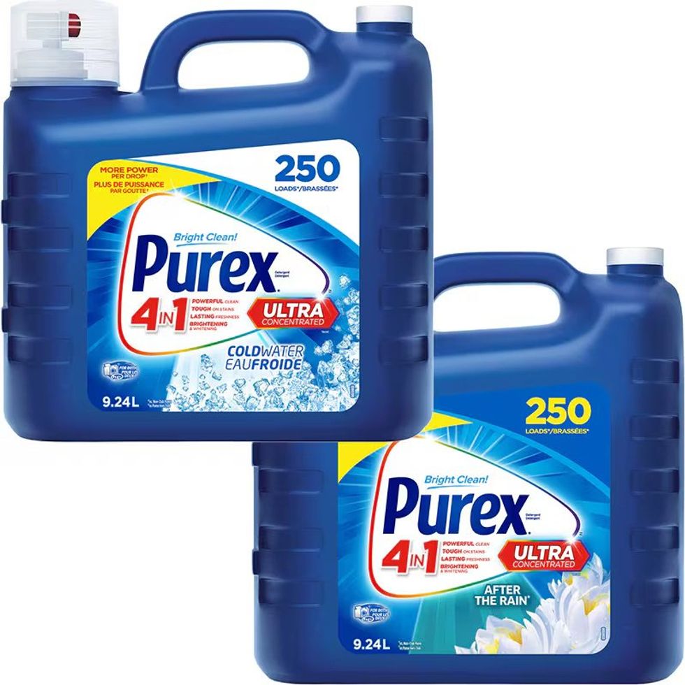 Purex After The Rain and Cold Water ultra-concentrated laundry detergent, 9.24 L.