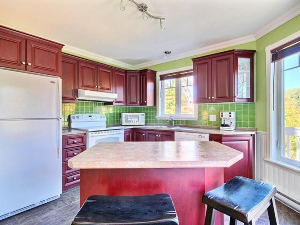 Quebec chalet kitchen.